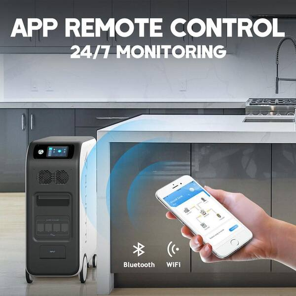 Statie de alimentare solara, BLUETTI EP500Pro, 5100Wh LiFePO4, invertor PSW 3000W, 6000+ cicluri incarcare, 15 iesiri, 50x30x76 cm [7]