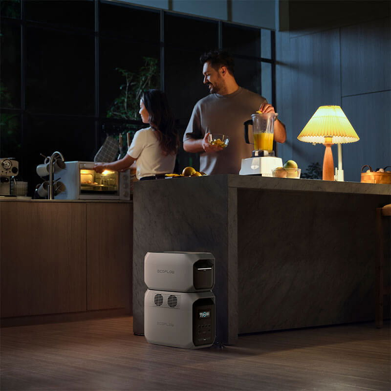 Baterie suplimentara EcoFlow Seria Delta 3, 1024Wh, Gri [6]