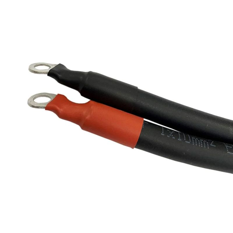 Cablu de conectare baterie 0,6 m, 10 mm² pentru seria de invertoare Victron Phoenix 250VA - 500VA pentru terminal baterie M6 [2]