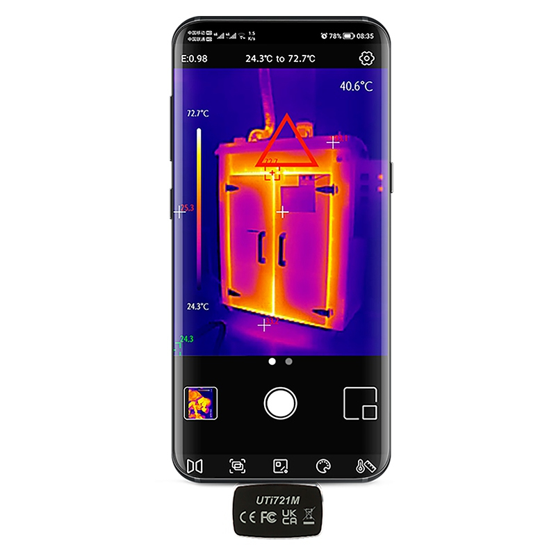 Camera Termoviziune Uni-T UTI721M, 720x540px, -20°C pana la 650°C, USB, Wi-Fi, Radiometrie [6]