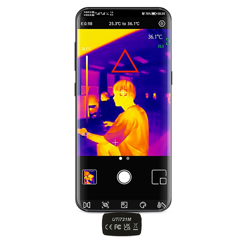 Camera Termoviziune Uni-T UTI721M, 720x540px, -20°C pana la 650°C, USB, Wi-Fi, Radiometrie [7]