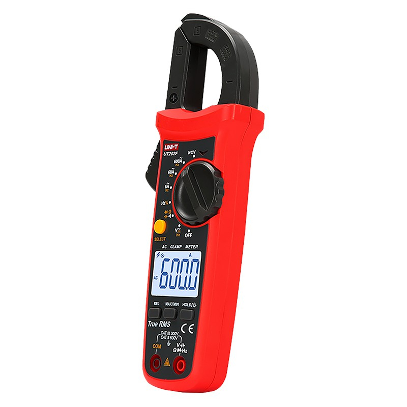 Clampmetru Digital Uni-T UT202F, Capacitate 60mF, True RMS, 600A AC, Frecventa, NCV, Autoscalare, Iluminare [4]