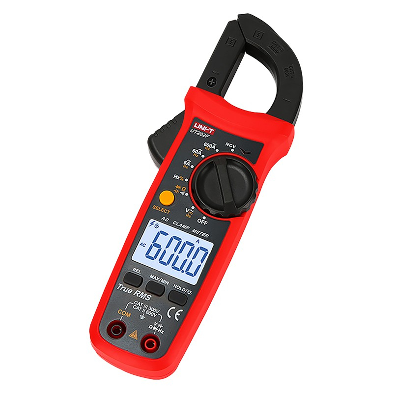 Clampmetru Digital Uni-T UT202F, Capacitate 60mF, True RMS, 600A AC, Frecventa, NCV, Autoscalare, Iluminare [5]