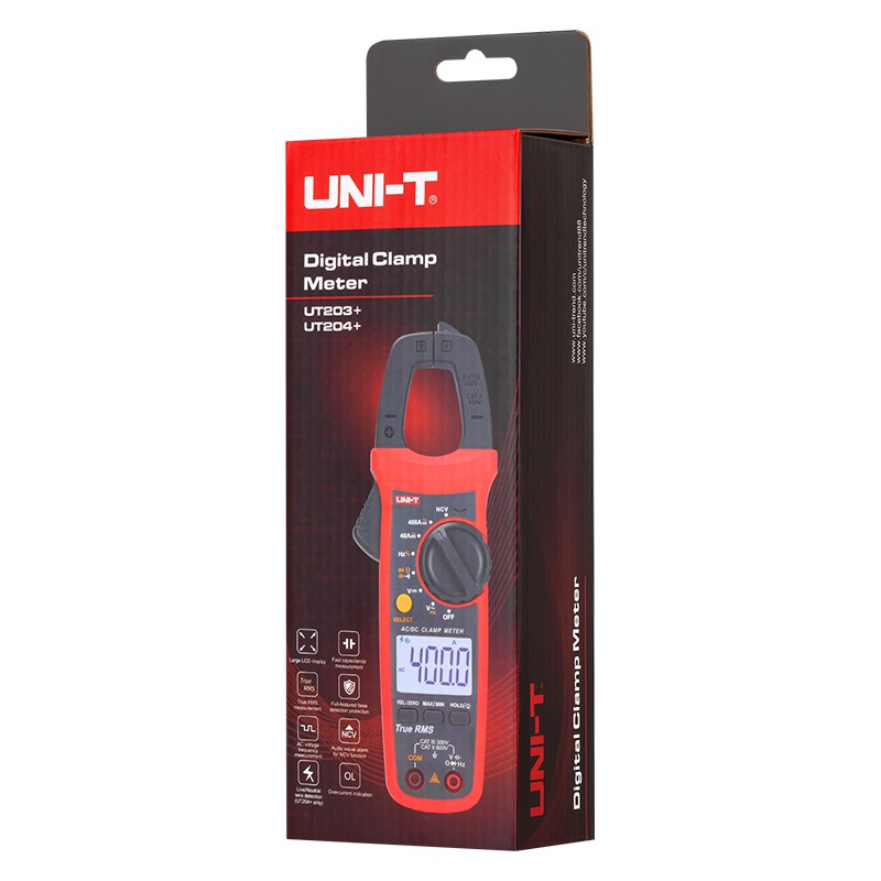 Clampmetru Digital Uni-T UT203, Frecventa 10MHz, Capacitate 60µF, 600A AC, Tensiune DC/AC, NCV, Iluminare [8]