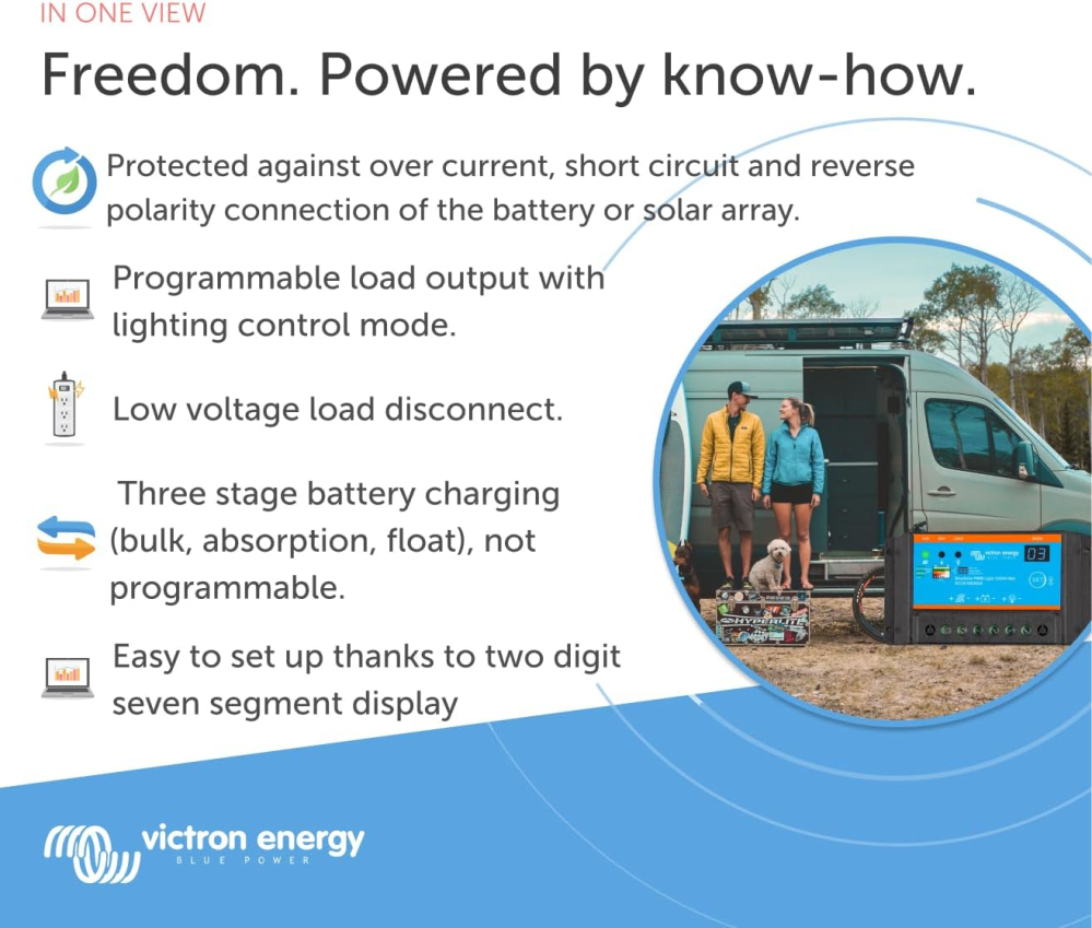 Controler solar Victron BlueSolar PWM 12/24V 5A, regulator pentru sisteme solare foarte mici si iluminat [4]