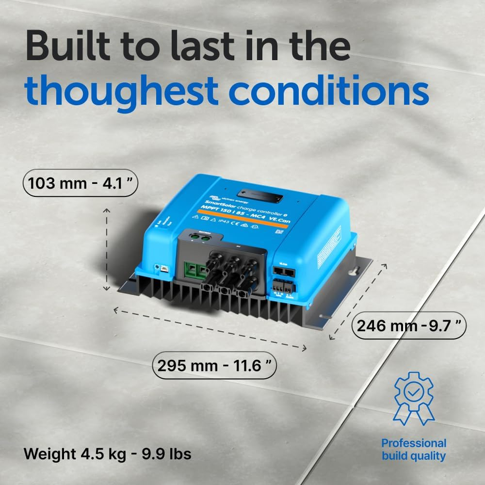 Controler solar de incarcare Victron SmartSolar MPPT 150/85-MC4 12V 85A, MC4, VE.Can [7]