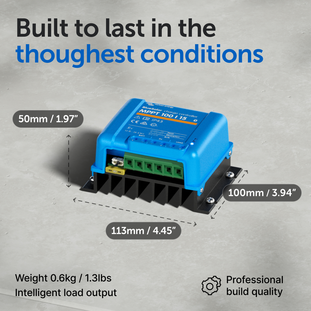 Controler solar MPPT Victron BlueSolar 100/15, 15A pentru sisteme solare 12V si 24V [6]