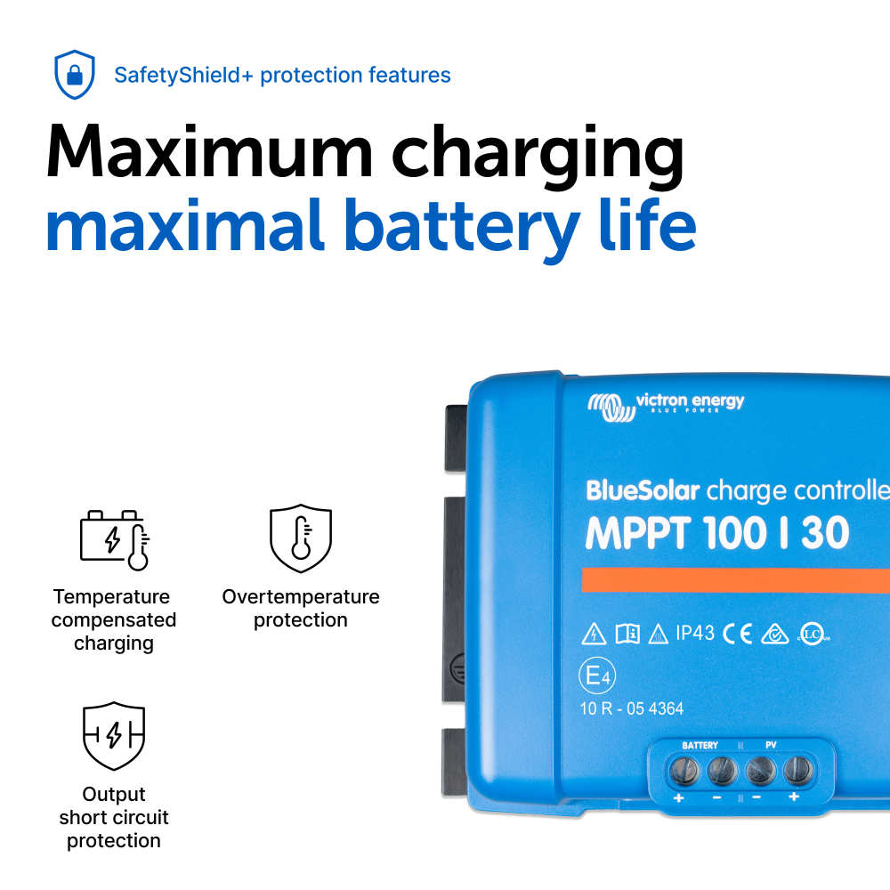 Controler solar MPPT Victron BlueSolar 100/30, 30A pentru sisteme solare 12V si 24V [4]