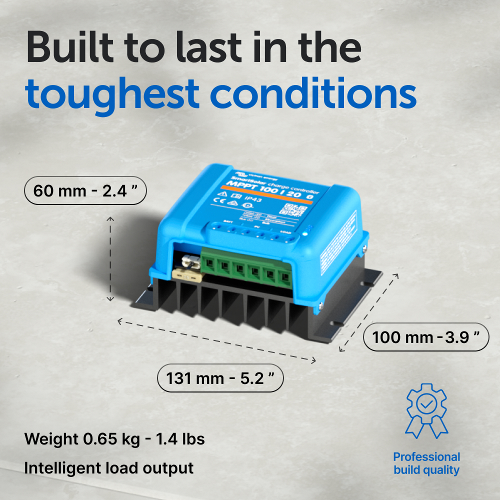 Controler solar MPPT Victron SmartSolar 20A, 12V/24V/48V cu Bluetooth integrat [6]