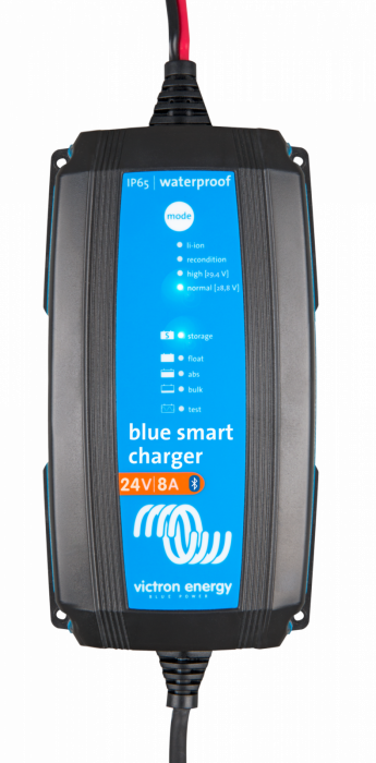 Incarcator Smart Baterie, 24V 8A, Plumb, Gel, Agm, Lithium, Victron Energy Blue Smart Ip65 Charger 24/8 + Dc Connector [3]