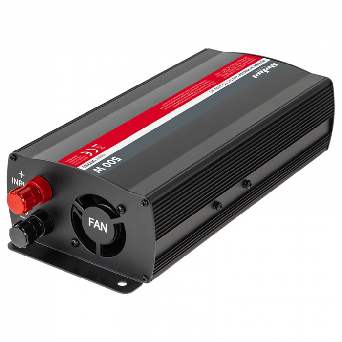 Invertor auto Rebel, 24V la 230V, 500W, unda sinusoidala modificata, 1 iesire [2]