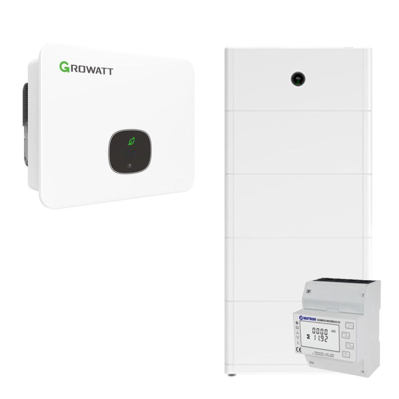 Invertor hibrid Growatt MID 25KTL3-XH de 25 kW trifazat cu set de stocare solara de 20 kWh [1]