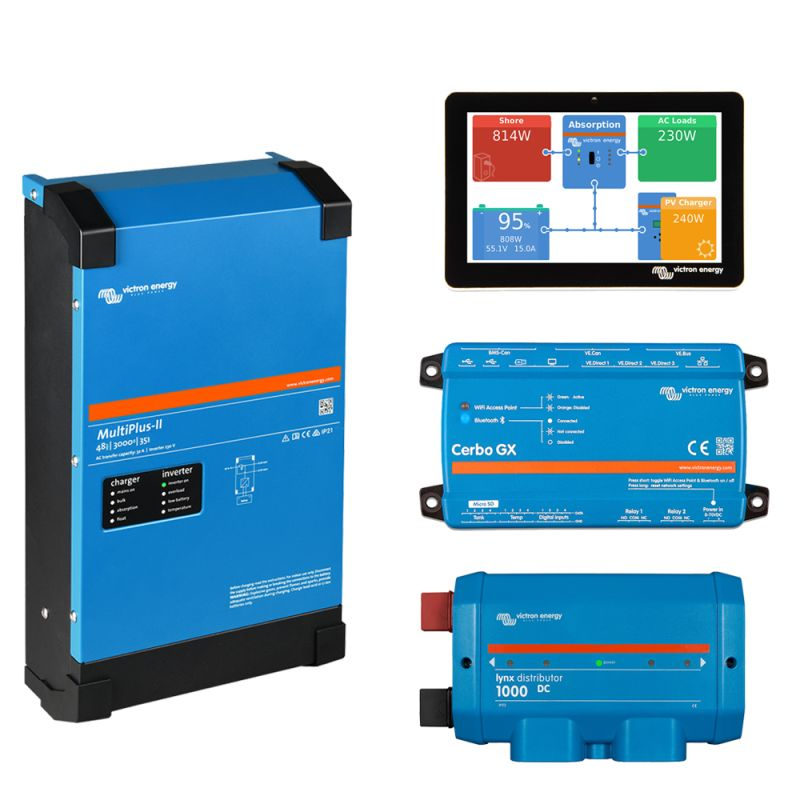 Kit fotovoltaic 4.8kWh cu baterie Pylontech LiFePO4 si invertor Victron MultiPlus II 48/3000 Monofazat pentru casa si off-grid [3]