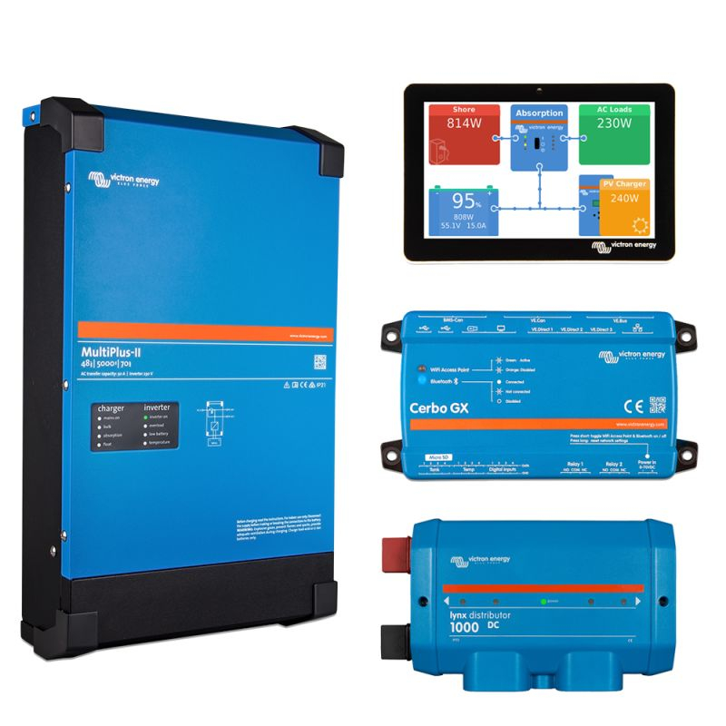 Kit fotovoltaic 7kWh cu baterie Pylontech LiFePO4 si invertor Victron MultiPlus II 48/5000 Monofazat pentru casa si off-grid [3]