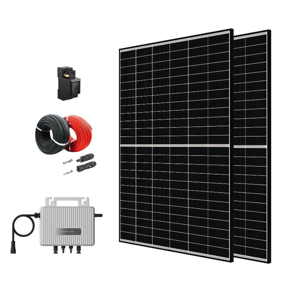 Kit fotovoltaic pentru balcon 920Wp cu microinvertor EcoFlow STREAM 800W, 2 panouri Canadian Solar 460W si cabluri [2]