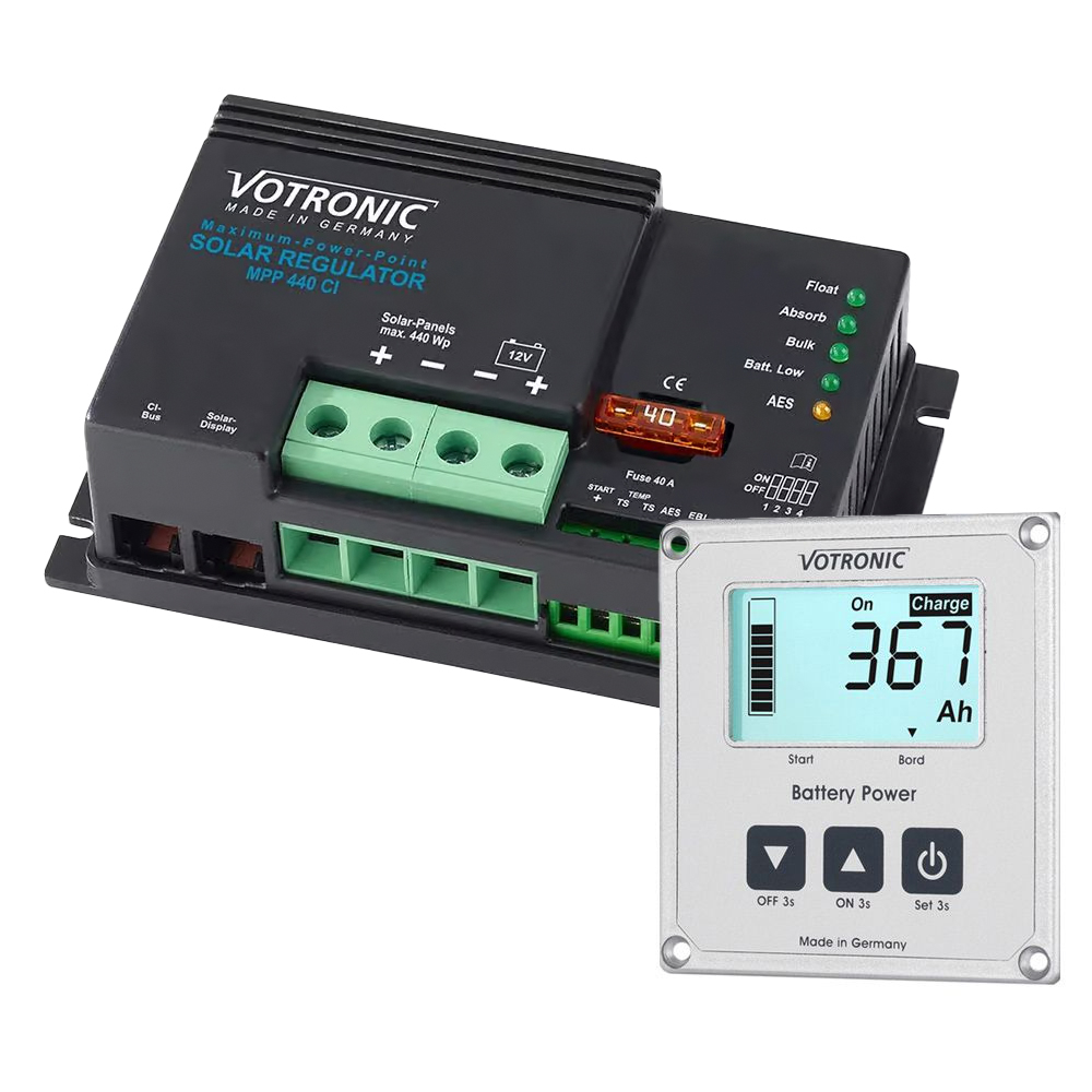 Kit fotovoltaic pentru rulota 360W, 12V, panouri Sunpower SP-Ultra >21%, regulator Votronic MPP 440 CI compatibil EBL, ideal pentru autorulote si campervan-uri [4]