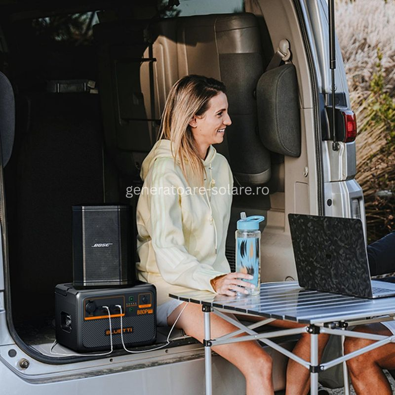 Kit Generator Solar Portabil 600W 504Wh, Bluetti AC60P + panou rigid 150W [24]