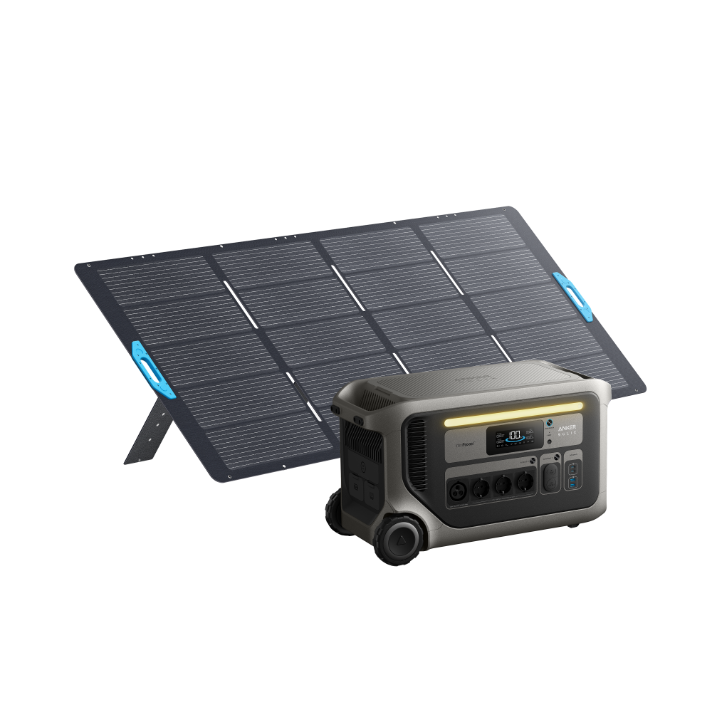 Kit generator solar portabil Anker Solix F3000, 3.072Wh, 3600W cu 2 panouri 400W [2]