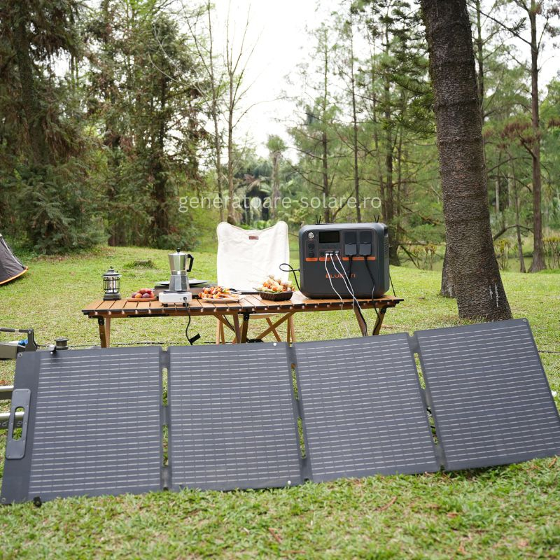 Kit Generator Solar Portabil Bluetti AC200PL 2400W 2304Wh cu panou 400W [18]