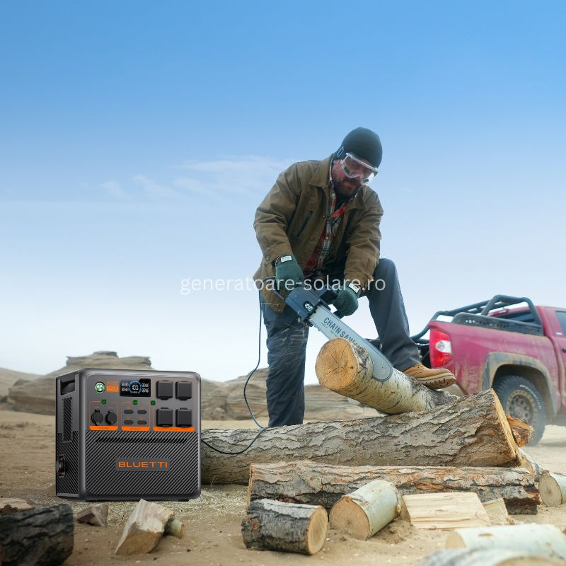 Kit Generator Solar Portabil Bluetti AC240P 2400W 1843Wh LifePO4 cu panou rigid 3 x 150W [13]