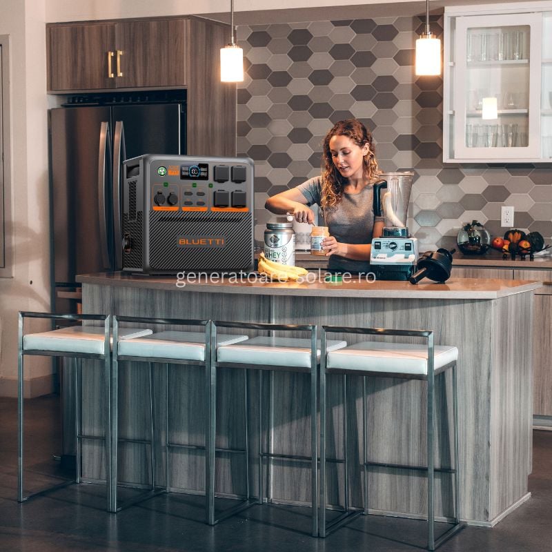 Kit Generator Solar Portabil Bluetti AC240P 2400W 1843Wh LifePO4 cu panou rigid 6 x 150W [16]