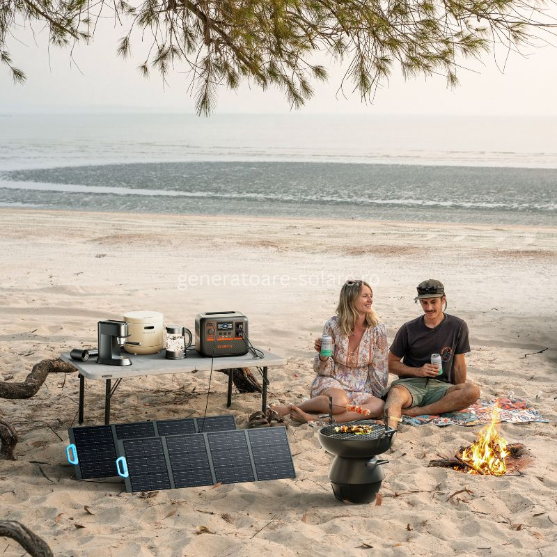 Kit Generator Solar Portabil Bluetti AC70P 1000W 864Wh LifePO4 + panou 200W [13]