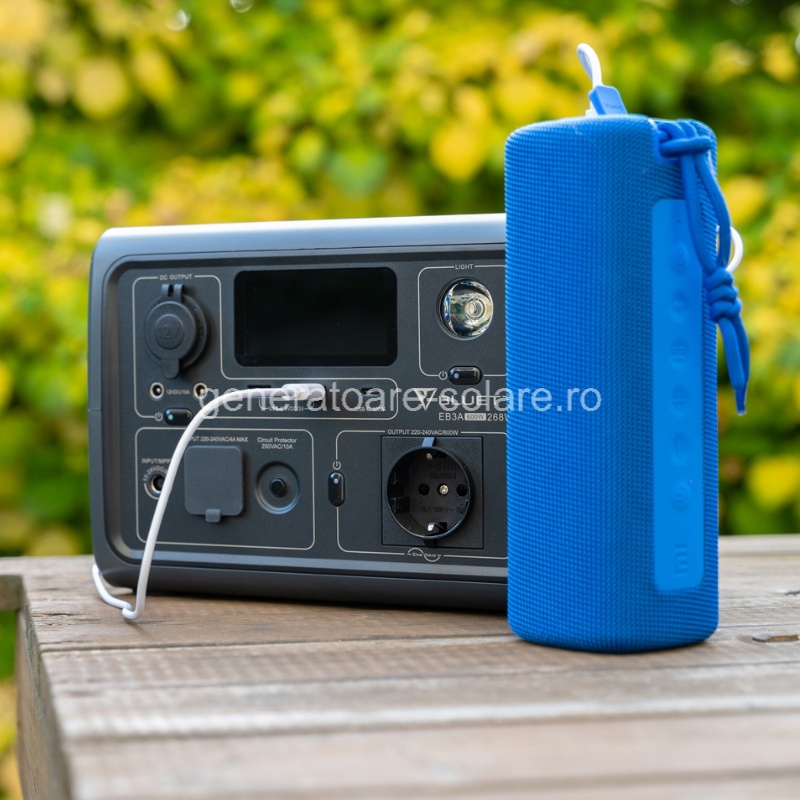 Kit Generator Solar Portabil Bluetti Poweroak 600W 268Wh Eb3A + Panou 120W Pv120 [12]