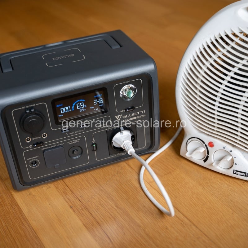 Kit Generator Solar Portabil Bluetti Poweroak 600W 268Wh Eb3A + Panou 200W [14]