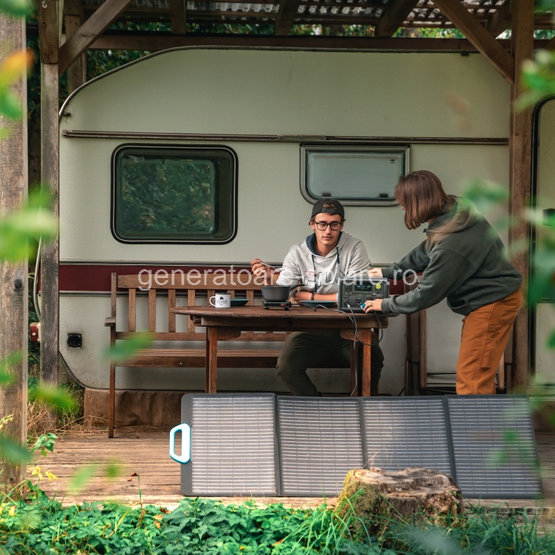 Kit Generator Solar Portabil Bluetti Poweroak 600W 268Wh Eb3A + Panou 200W SP200 [21]