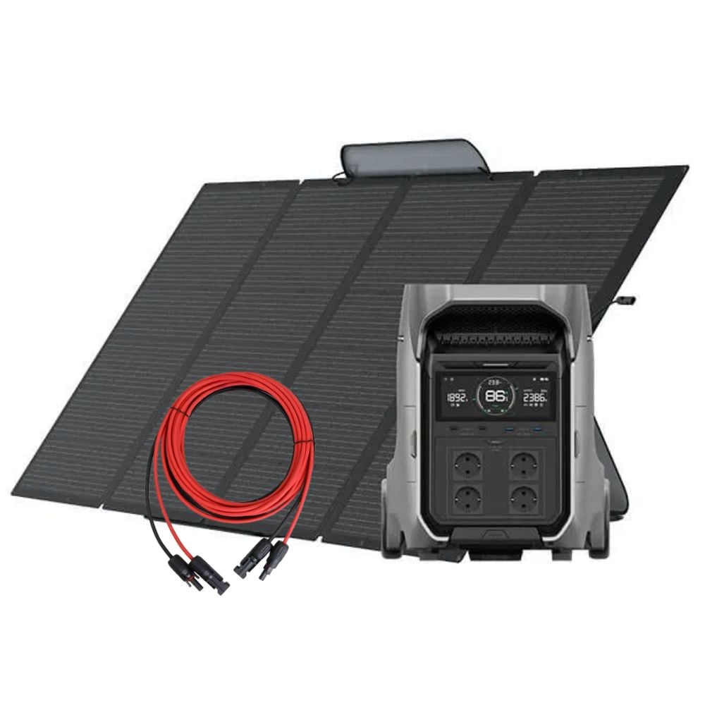 Kit Generator Solar Portabil EcoFlow Delta Pro 3 4000W 4096Wh cu panou 400W [1]