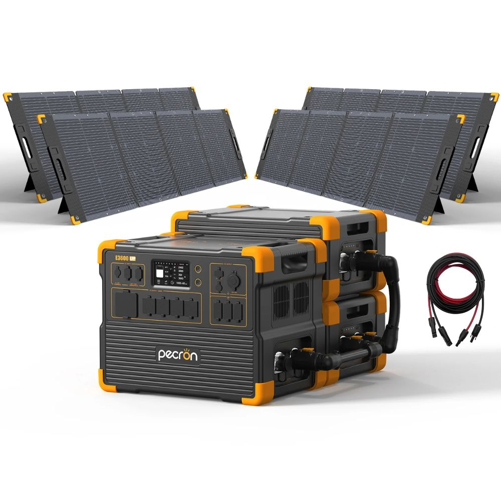 Kit generator solar portabil PECRON E3600LFP+EP3000, 9216Wh 3600W + 4 panouri 200W [1]