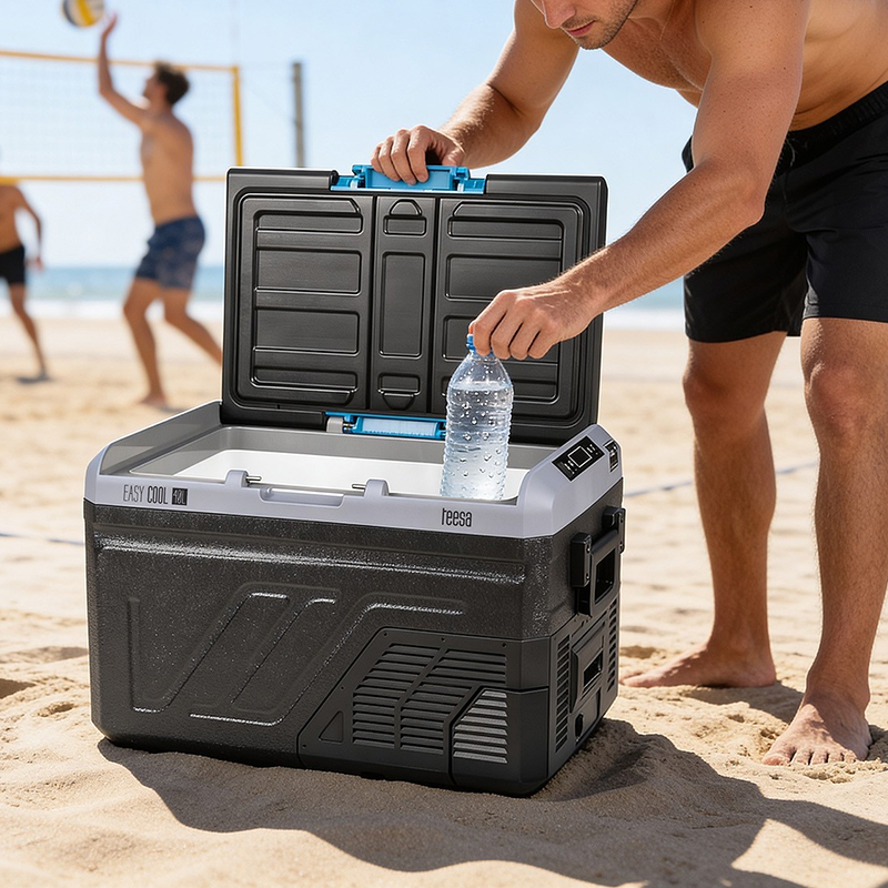 Lada frigorifica profesionala cu compresor, 40 l, Panou tactil, Porturi USB-A, USB-C, Alimentare DC 12/24 V si adaptor 220 V [13]