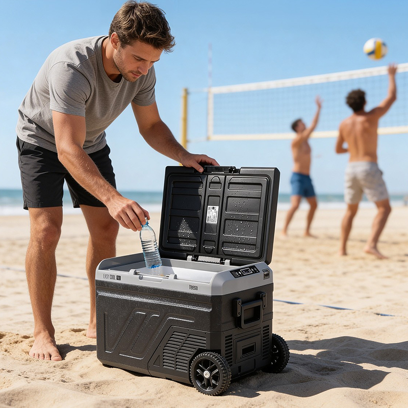 Lada frigorifica profesionala cu compresor, Troller, 40 l, Panou tactil, Porturi USB-A, USB-C, Alimentare DC 12/24 V si adaptor 220 V [12]