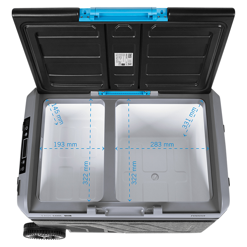 Lada frigorifica profesionala cu compresor, Troller, 40 l, Panou tactil, Porturi USB-A, USB-C, Alimentare DC 12/24 V si adaptor 220 V, aplicatie Smart [6]