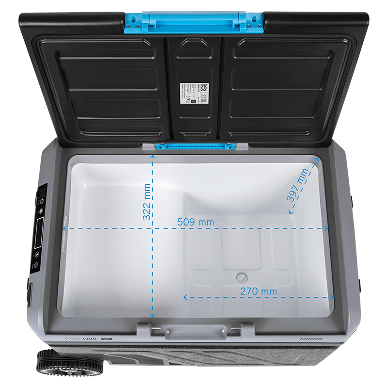 Lada frigorifica profesionala cu compresor, Troller, 50 l, Panou tactil, Porturi USB-A, USB-C, Alimentare DC 12/24 V si adaptor 220 V, aplicatie Smart [6]