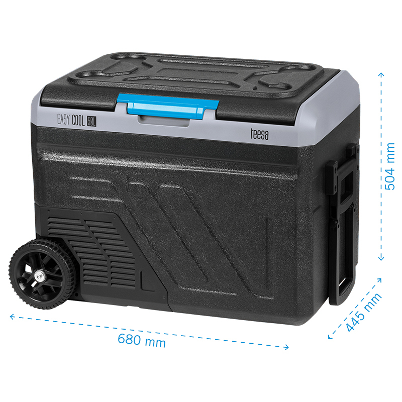 Lada frigorifica profesionala cu compresor, Troller, 50 l, Panou tactil, Porturi USB-A, USB-C, Alimentare DC 12/24 V si adaptor 220 V, aplicatie Smart [5]