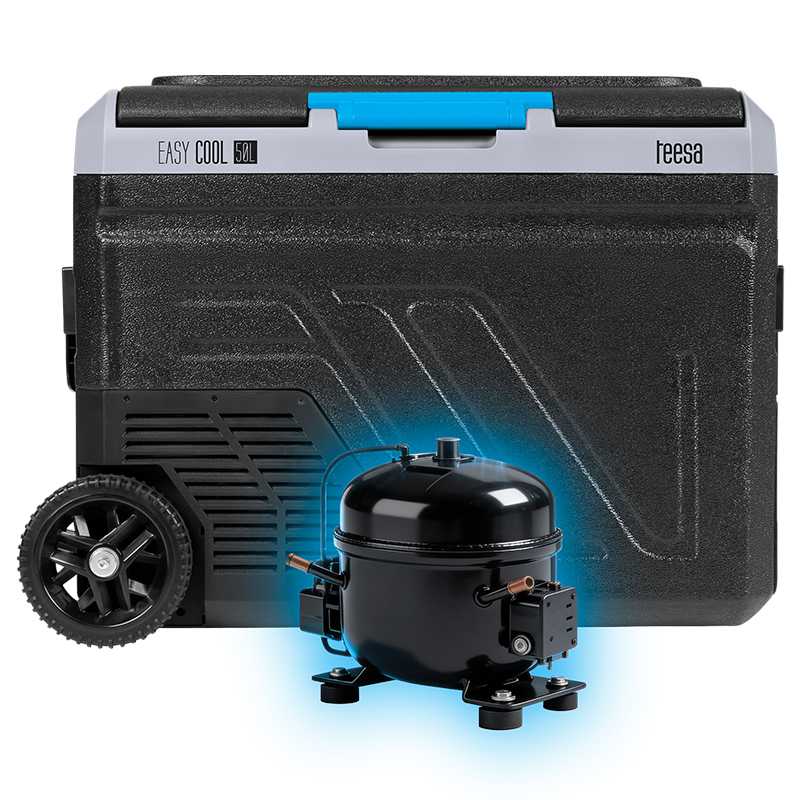 Lada frigorifica profesionala cu compresor, Troller, 50 l, Panou tactil, Porturi USB-A, USB-C, Alimentare DC 12/24 V si adaptor 220 V, aplicatie Smart [4]