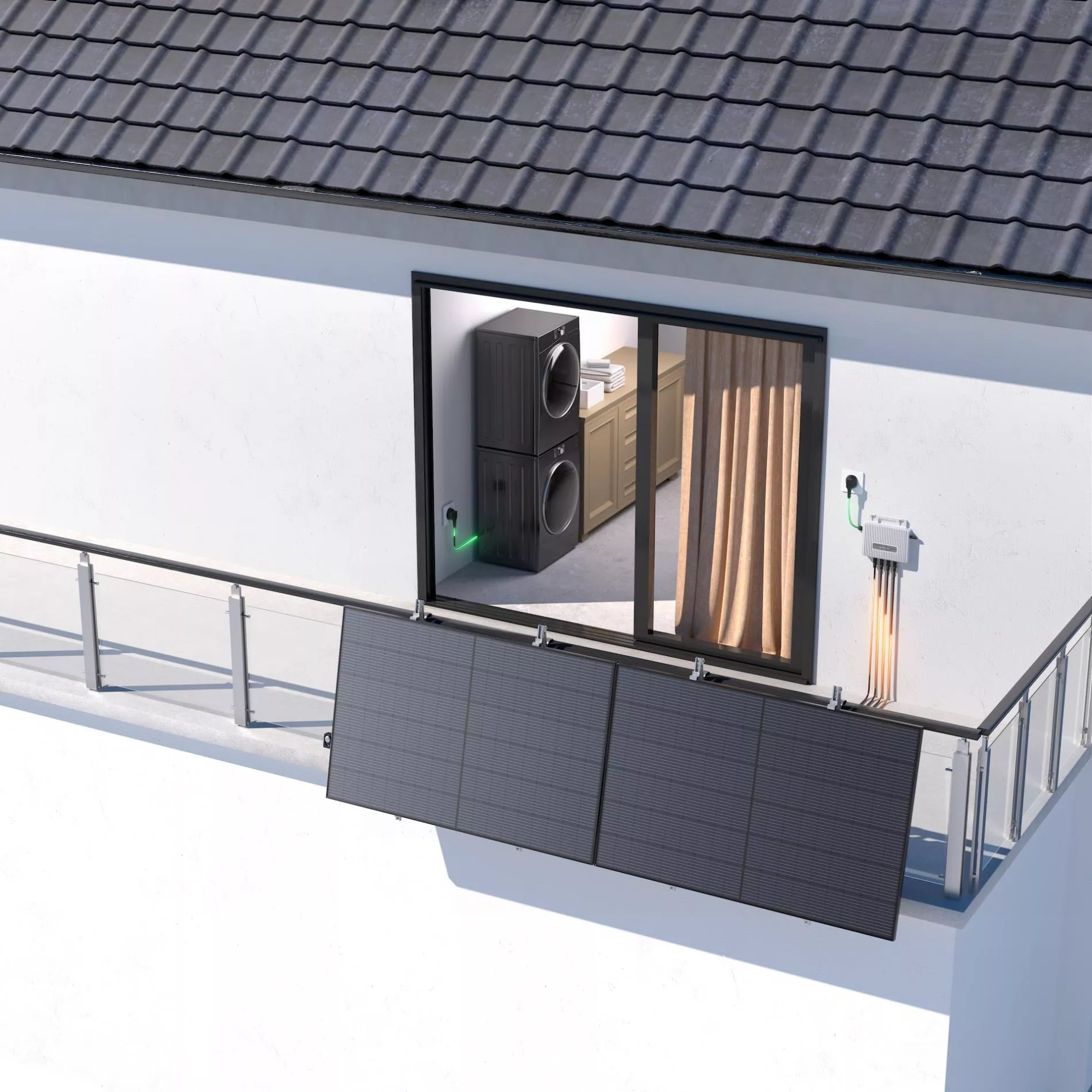 Microinvertor EcoFlow STREAM 800W + cabluri AC si PV [4]