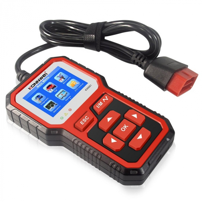 Diagnoza si Tester Baterie Auto 2in1 Konnwei KW681, 6V si 12V, Testare Tensiune, Pornire la Rece, Rezistenta, Stadiu Incarcare, ACID/AGM/EGL/EFB, Compatibil Android si iOS [12]