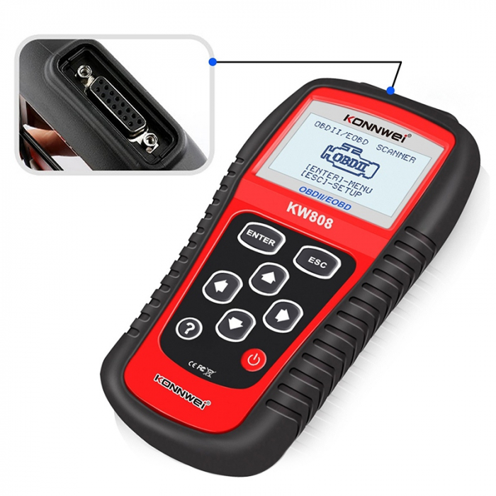 Aparat pentru diagnoza auto si tester auto KONNWEI KW808 Toate Marcile Dupa 1996 [5]