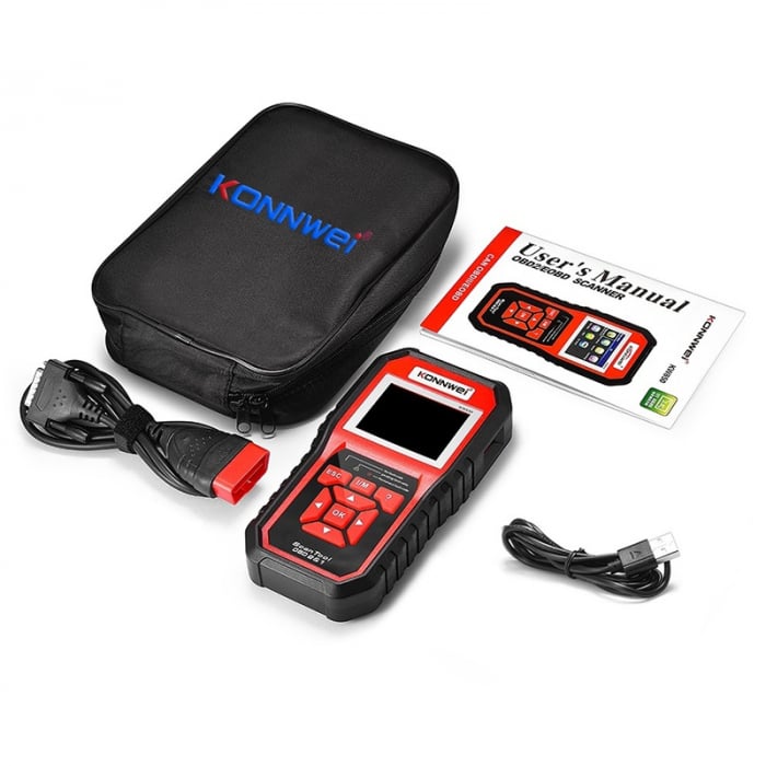 Diagnoza Auto Multimarca Konnwei KW 850 Full OBD2 Tester Auto Dedicat BMW Mini Cooper Mercedes Audi Diagnostic Scanner ABS ESP SRS Transmisie Motor Toate Marcile Dupa 1996 [10]