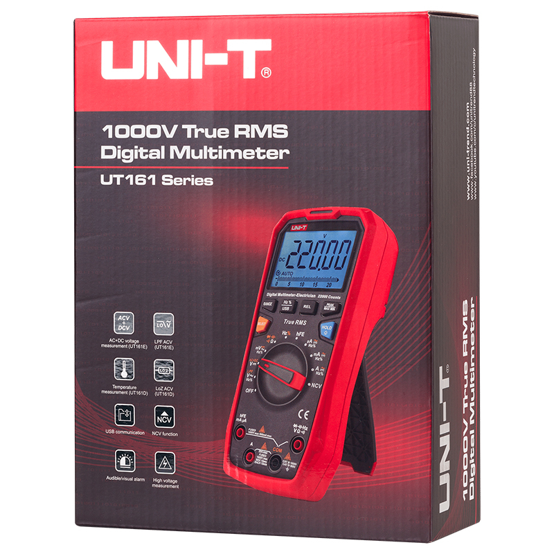 Multimetru Digital Uni-T UT161D, USB, Temperatura 1000°C, True RMS, Frecventa, CAT III 1000V, Autoscalare [3]