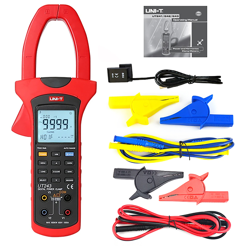 Multimetru Digital Uni-T UT243, True RMS, USB, Tip Furca, Curent AC/DC 60A, NCV, Autoscalare, Iluminare [8]