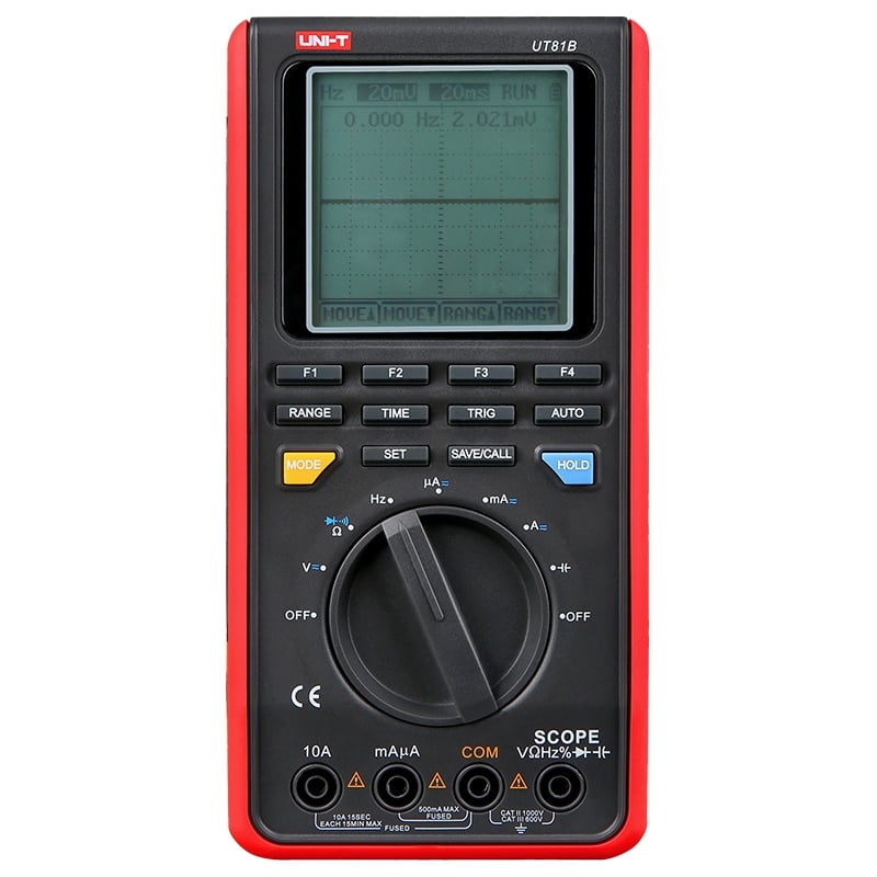 Multimetru Digital Uni-T UT81B, Functie Osciloscop, USB, Capacitate, Frecventa 10MHz, Memorie 10 Ecrane, Iluminare [2]
