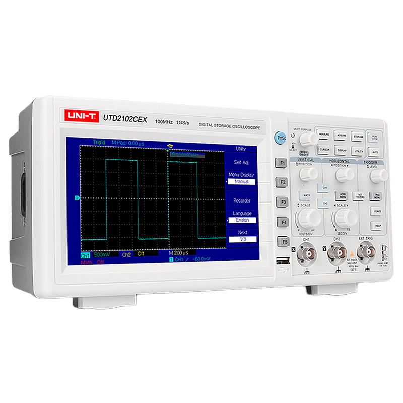 Osciloscop Digital Uni-T UTD2052CEX+, 2 Canale, 50MHz, 1GSa/s, USB, Afisaj 7 inch [3]