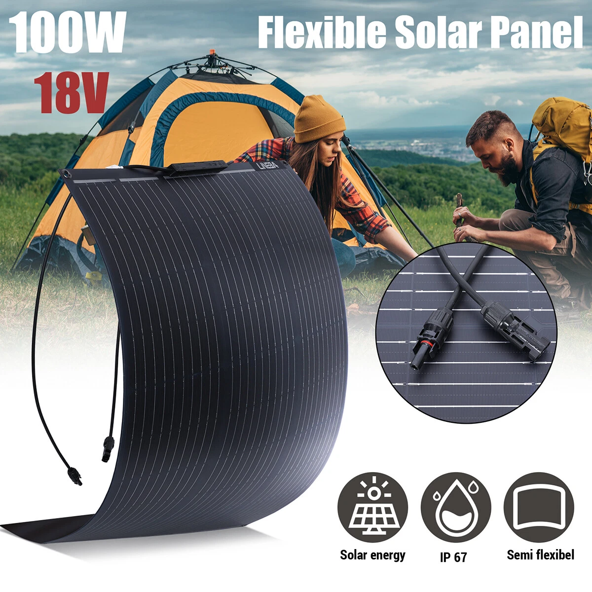 Panou solar flexibil EcoFlow 100W [7]