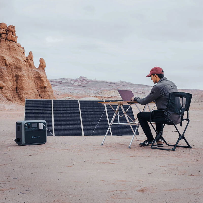 Panou Solar Portabil 420W Bluetti PV420, Monocristalin, ETFE, MC4, Pliabil [12]