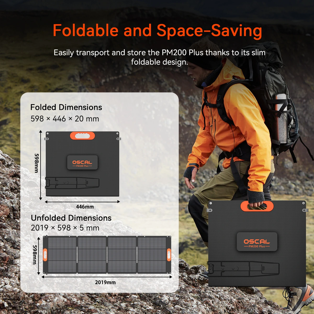 Panou solar portabil Blackview Oscal PM200 Plus, 200W [6]
