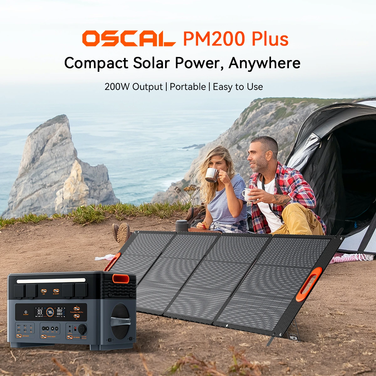 Panou solar portabil Blackview Oscal PM200 Plus, 200W [2]