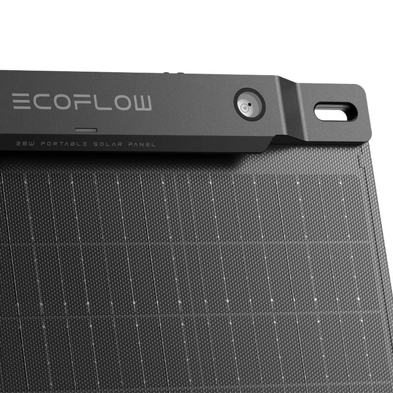 Panou solar portabil EcoFlow 28W, USB-C, USB-A, IP68 [6]